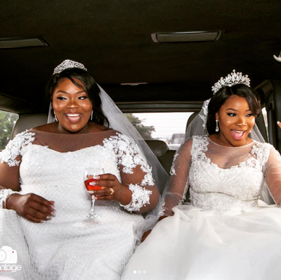 Black Wedding Moment Of The Day: Twin Sisters Tie The Knot On The Same Day